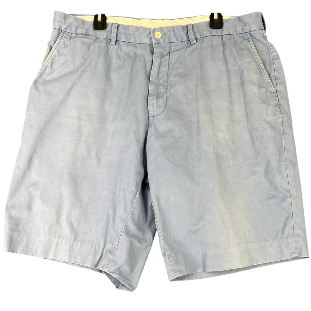 Polo Ralph Lauren Andrew Short Chino Flat‎ Front Light Blue Cotton 36 Mens